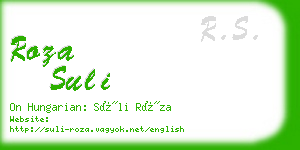 roza suli business card